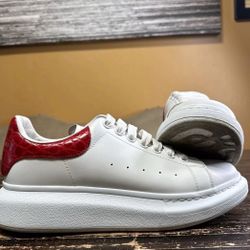 Alexander McQueen Red Croc Sneakers – Men’s Size [your size] – Used Clean