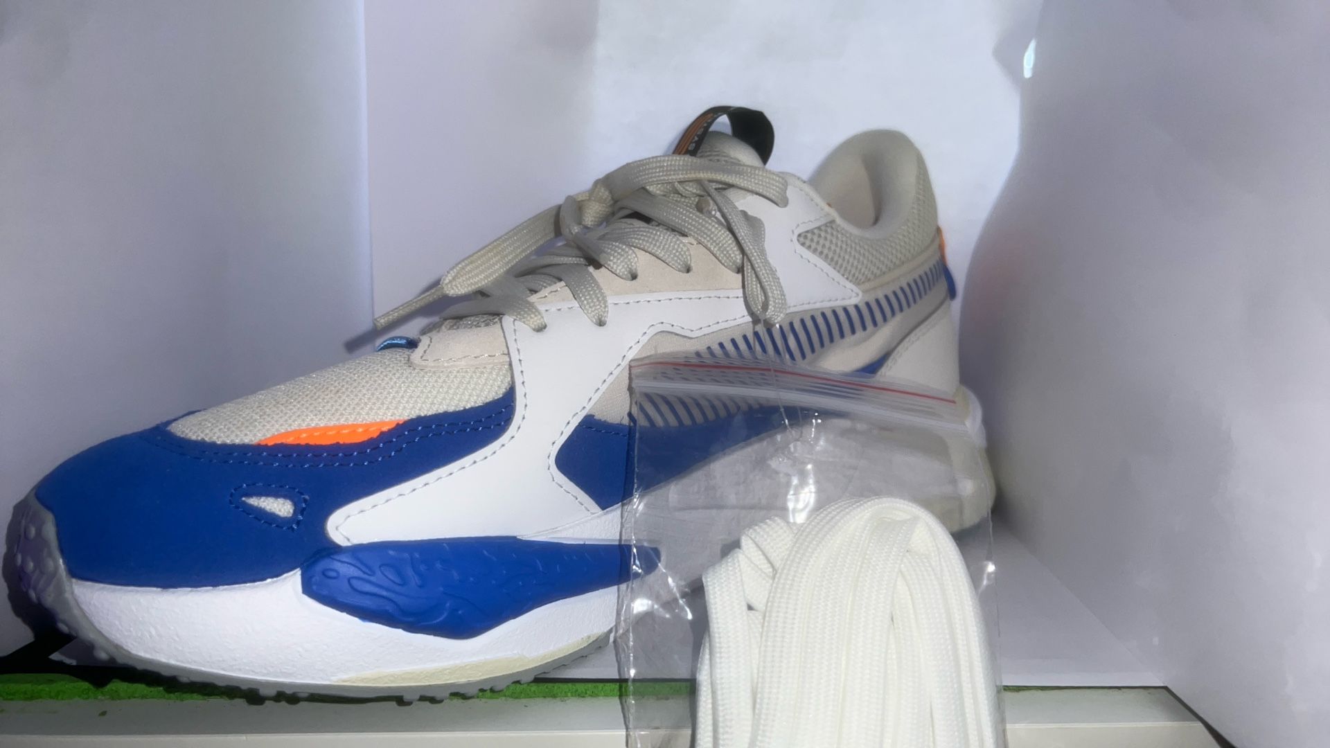 PUMA RS-Z BP Bluemazing White Blue Orange Sneakers 382650-01 Mens Size 10.5 NIB
