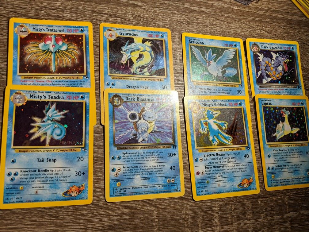 Holo Pokemon cards 1 non holo