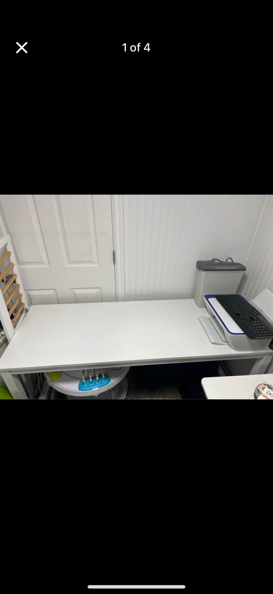Solid Wooden White study table