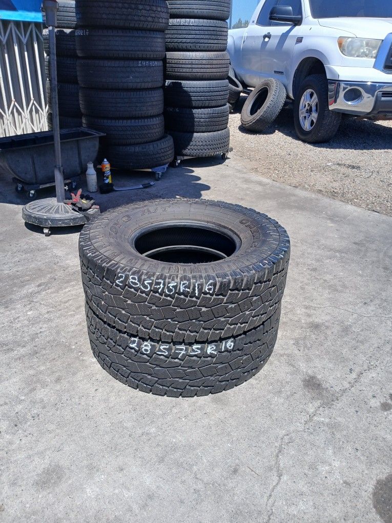 285 75R16 Tires Used $90×2 Install