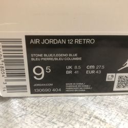jordan indigo 12 size 9.5 DS