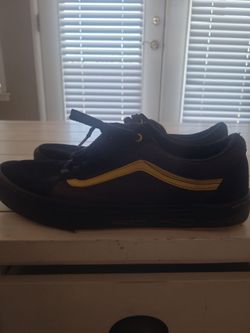 2 pairs of vans, 1 pair of old-school pros, and 1 pair of sk8 highs