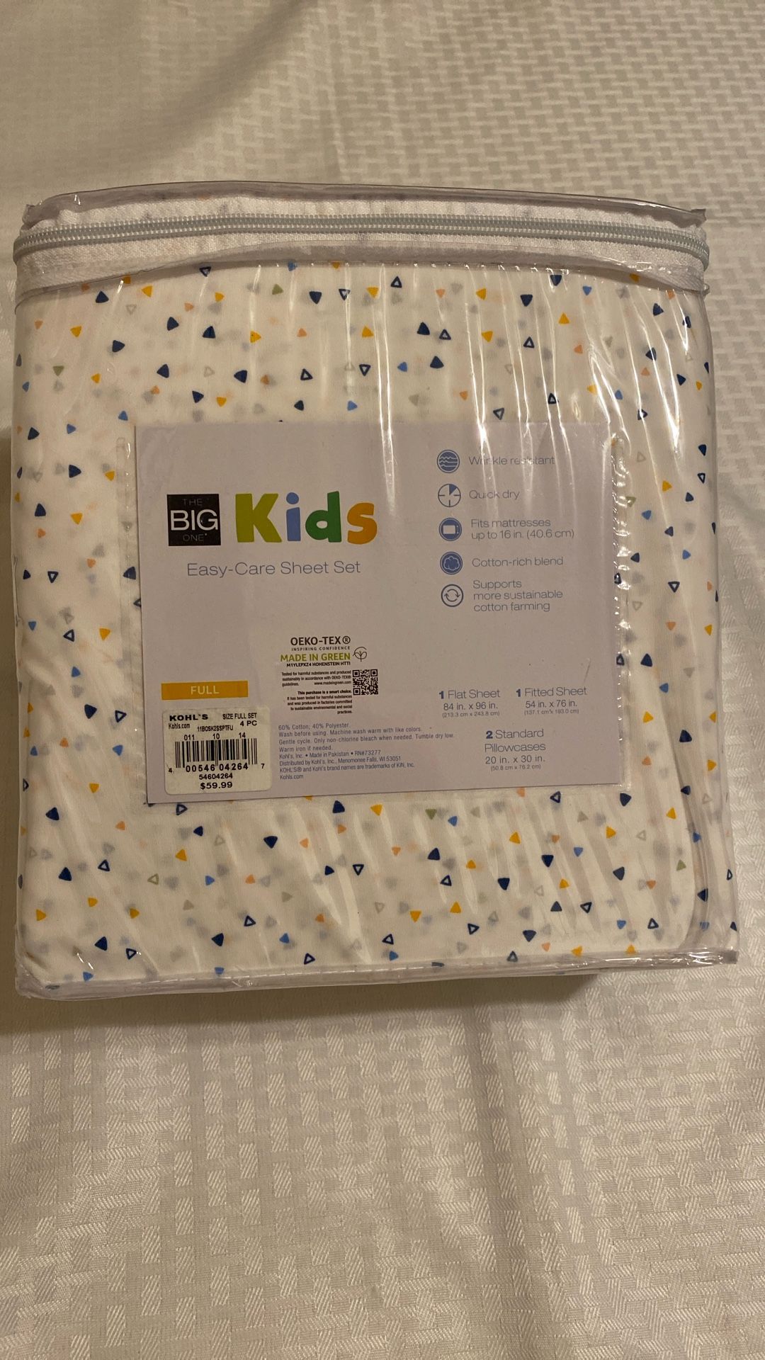 Full Size Big One Easy Care Sheet Set NEW