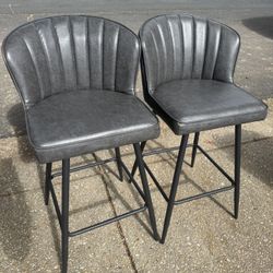 Faux Leather Barstools