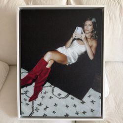 Hailey Bieber Framed  Wall Art 