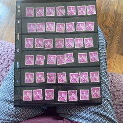 Abraham Lincoln 4 Cent Circulated Stamps  42 Stamps