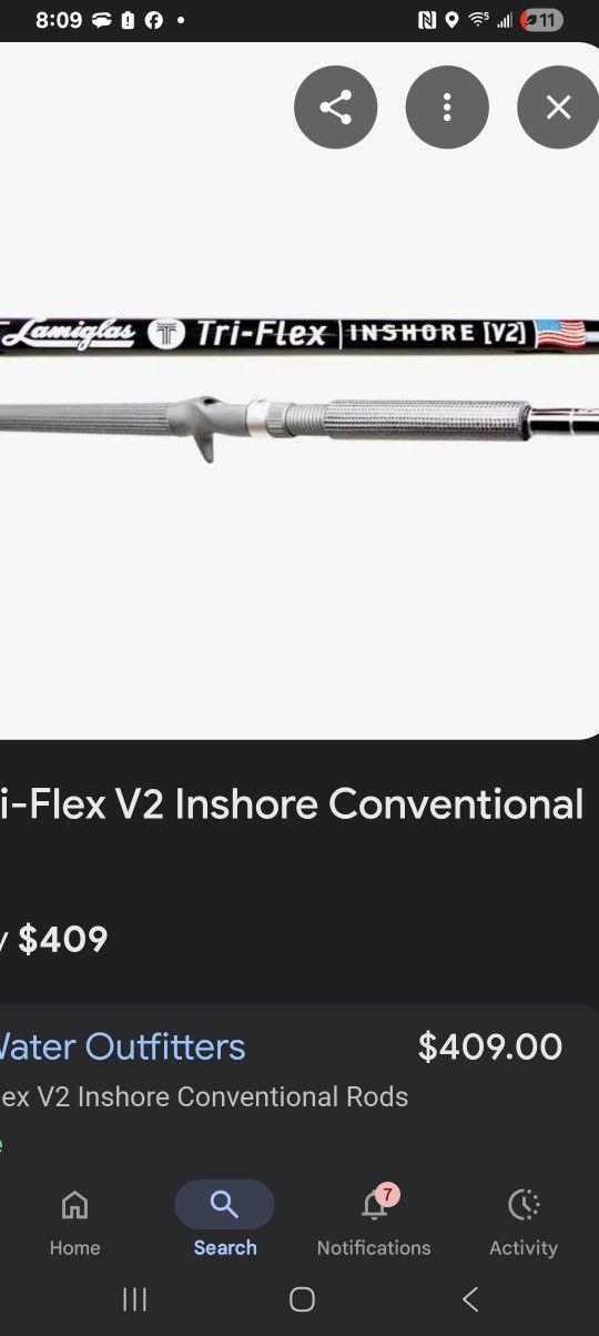 Lamiglas Tri Flex V2 Inshore Conventional Rod