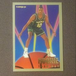 1993-94 Fleer Todd Day Milwaukee Bucks #5 Rookie Sensations Basketball Card Vintage Collectible Sports NBA