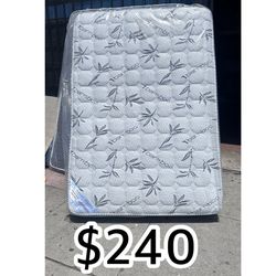 FULL BAMBOO MATTRESS WITH BOX SPRING