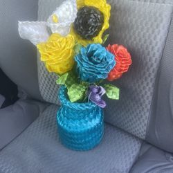 Flores Hechas/Tejidas A Mano 20dlls Obo