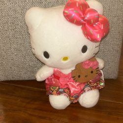2 hello kitty cafe plushies 