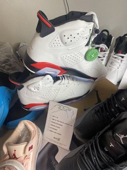 FREE Gift With Jordan 6 White Fire Red Summit White/Fire Red-Black