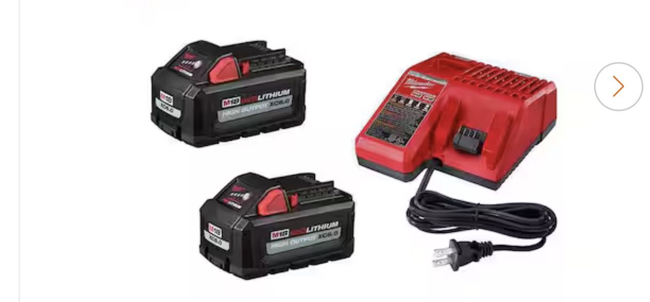 Milwaukee M18 6.0 Battery & Charger- New