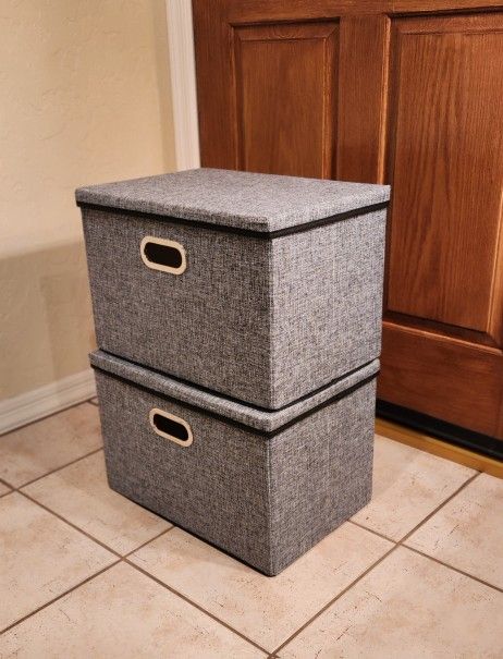 2 Storage Bins Boxes Containers - Both For $10