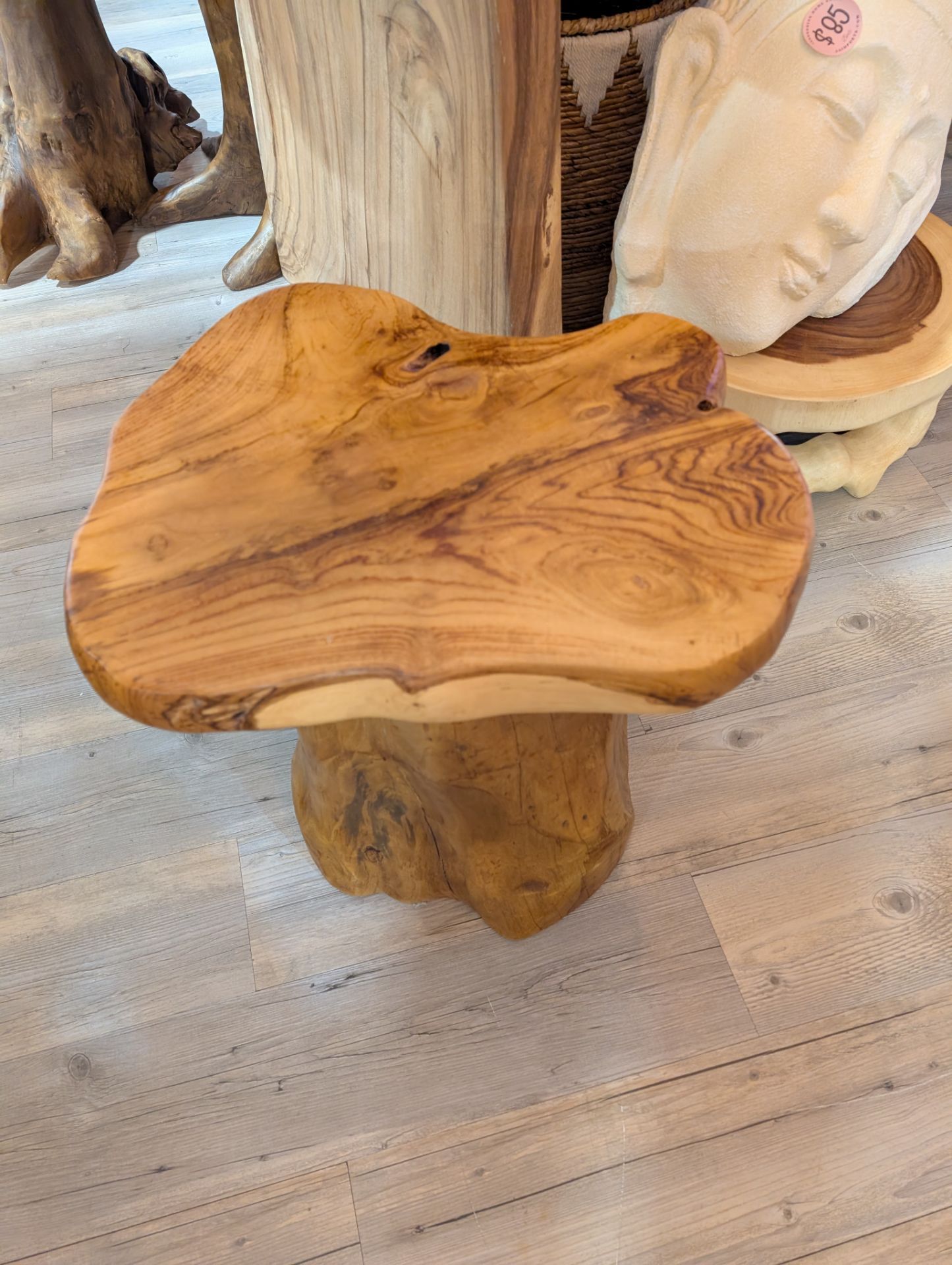 Live edge stool