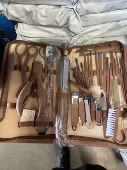 Manicure & Pedicure Tool Set with Case Wholesale Only