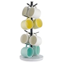 Mug Holder Tree with Marble Base, 8 Hooks Coffee Cup Holder