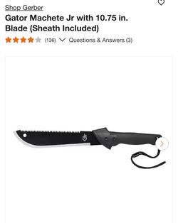 Gerber Gator Machete Jr with Sheath