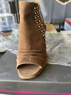 Vince Camino Brown Suede Wedge