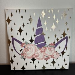 Unicorn Girls Room Decor Frame