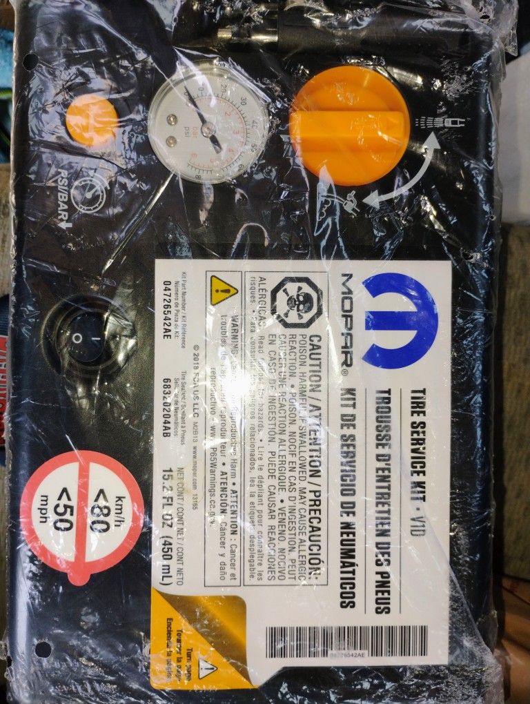 Factory Sealed Mopar Tire Inflator Kit Toyota/ Lexus OEM