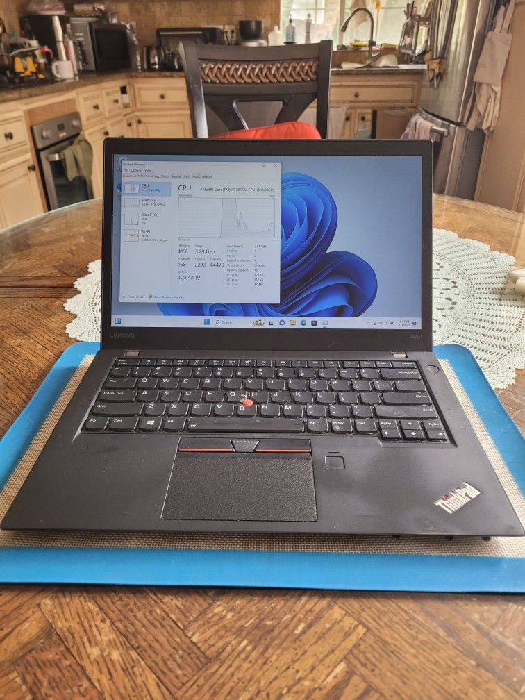 Lenovo Thinkpad T470s 14" Core i7 2.6-4.0 GHz 12GB 256GB SSD Laptop