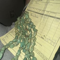 turquoise 3 strand necklace