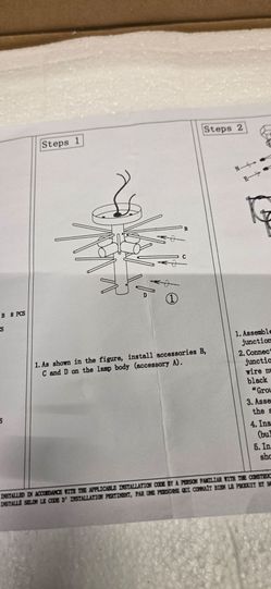 Multi-Arm Ceiling Light Fixture