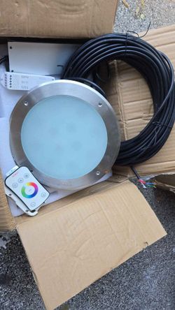 VEVOR Inground LED Pool Light, 10in 40W 12V