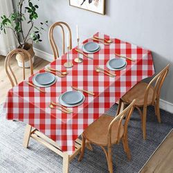 Polytable Tablecloth for Rectangle Tables  Thanksgiving Tablecloth Wrinkle Free Anti-Fading Tablecloths Washable Table Cover