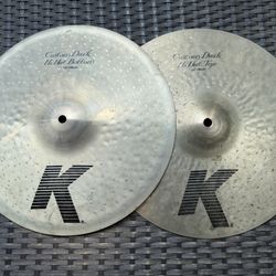 Zildjian K Custom 14" Dark Hi Hat Cymbals
