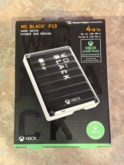 WD BLACK P10 For Xbox 4TB External USB Portable Game Drive *NEW - SEALED*