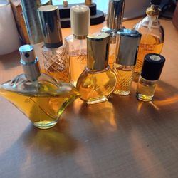 9 bottles of vintage Avon men's and women's perfume cologne
