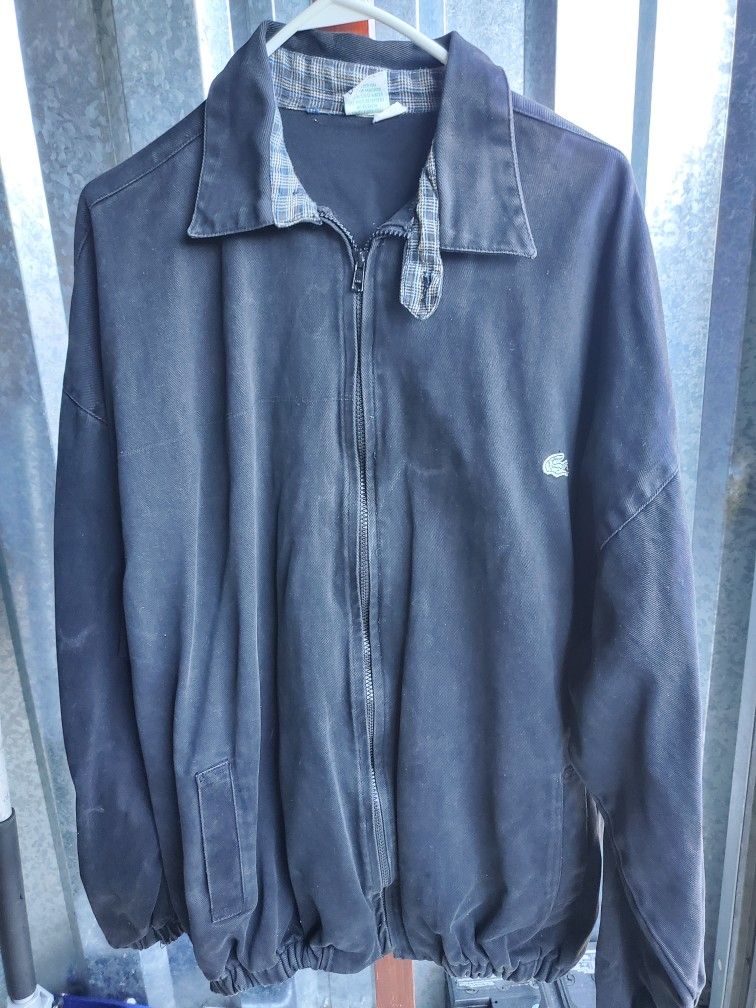 Lacoste Denim Mens Jacket sz 4X ( Pre-owned) 