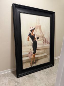 Framed Paris Fashion Wall Art Print