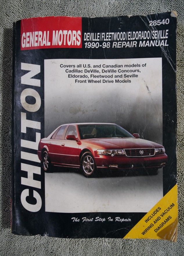 CHILTON General Motors Deville Fleetwood Eldorado Seville 1990-98 repair manual