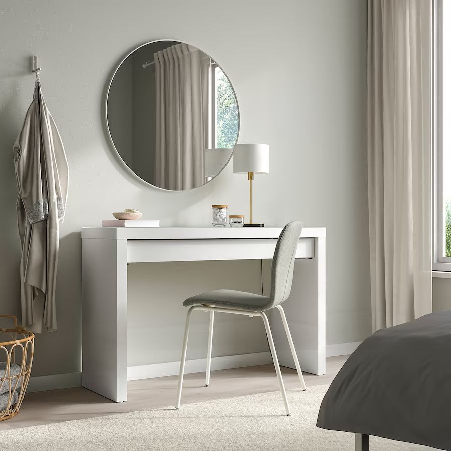 IKEA Malm White Dressing Table Or Desk
