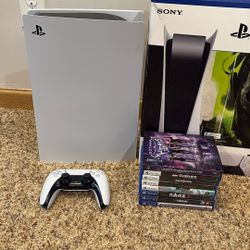 Ps5 With 2tb SSD, Original Box and Several games