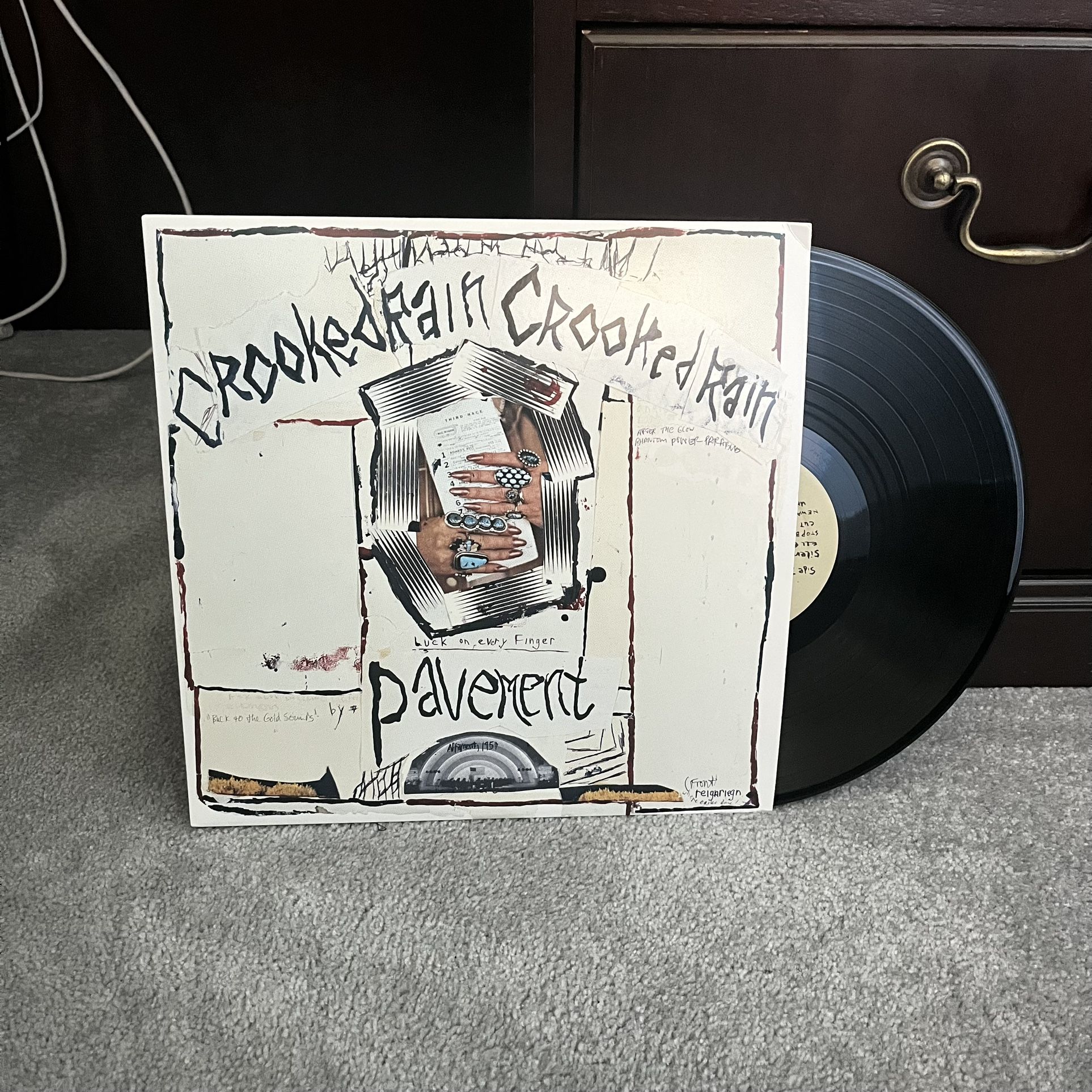 Pavement - Crooked Rain, Crooked Rain Vinyl Record Black Album