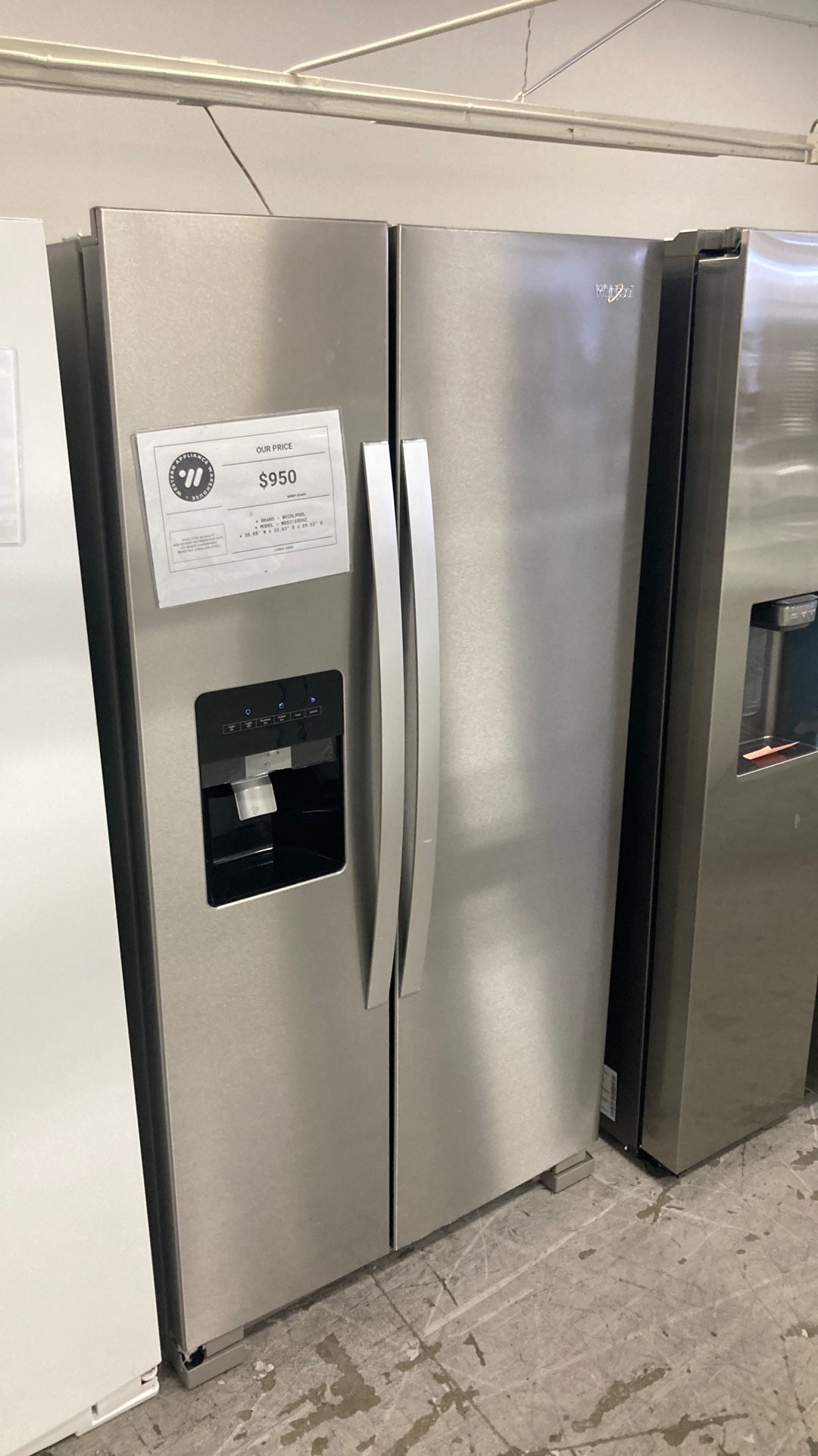 Whirlpool Side By Side Fridge 