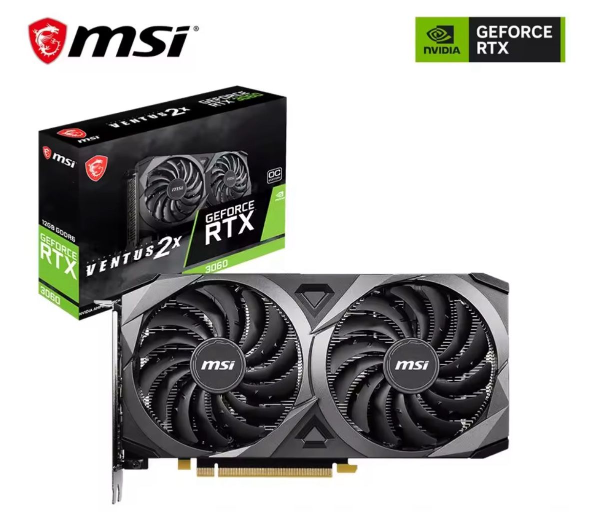 MSI GeForce RTX 3060 VENTUS 2X 12G OC 12GB GDDR6 for Sale in