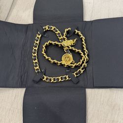 Chanel Waist Belt Gold Hardware Coin Hanging Chain
