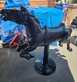 1950’s cast aluminum Coca-cola carousel horse