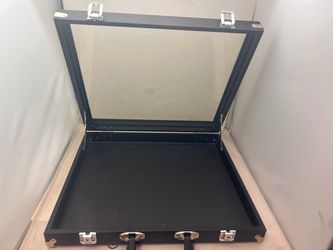 Black Display Case with Glass Lid