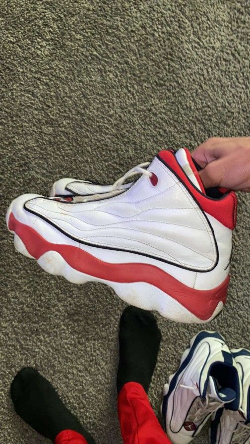 Jordan Pro Strong White n Red