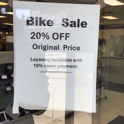BIKE SALE END OF SUMMER SALE 