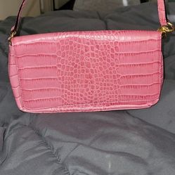 Kate Spade Pink Animal Print Leather Bag