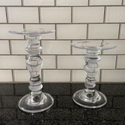 Glass Candle Sticks