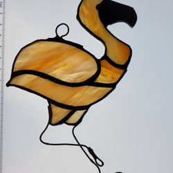 Cute Stained Glass Flamingo